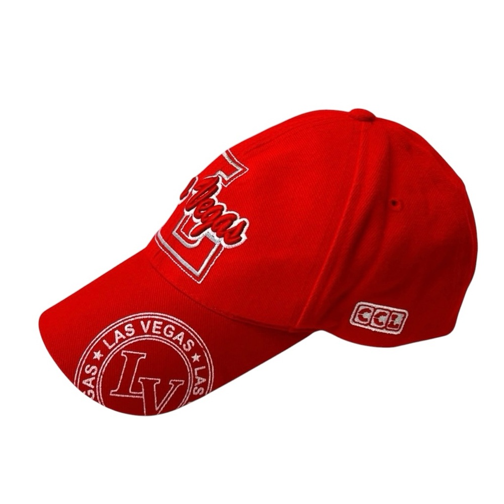 Las Vegas Red & White CCL baseball Hat Cap GUC
